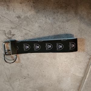 Las Vegas Raiders key fob wristlet